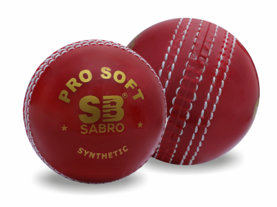prosoft synthetic red cricket ball