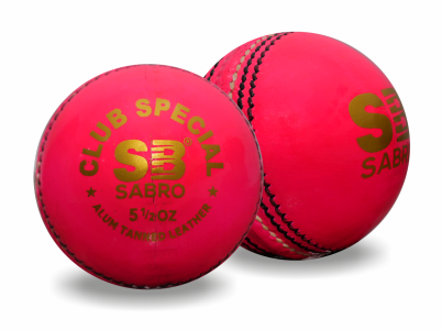 sabro sports cricket ball club special pink