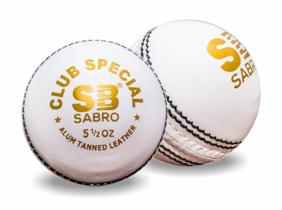 sabro sports cricket ball club special white